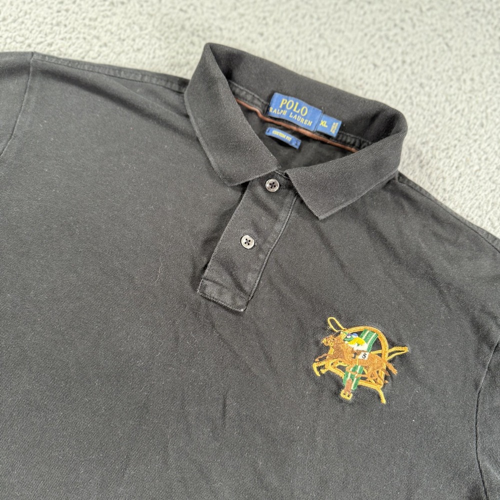 Ralph Lauren Polo Shirt Mens XL Custom Fit Embroidered Polo Player‎ Classic